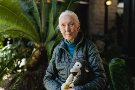 Jane Goodall in Victoria June 2022.