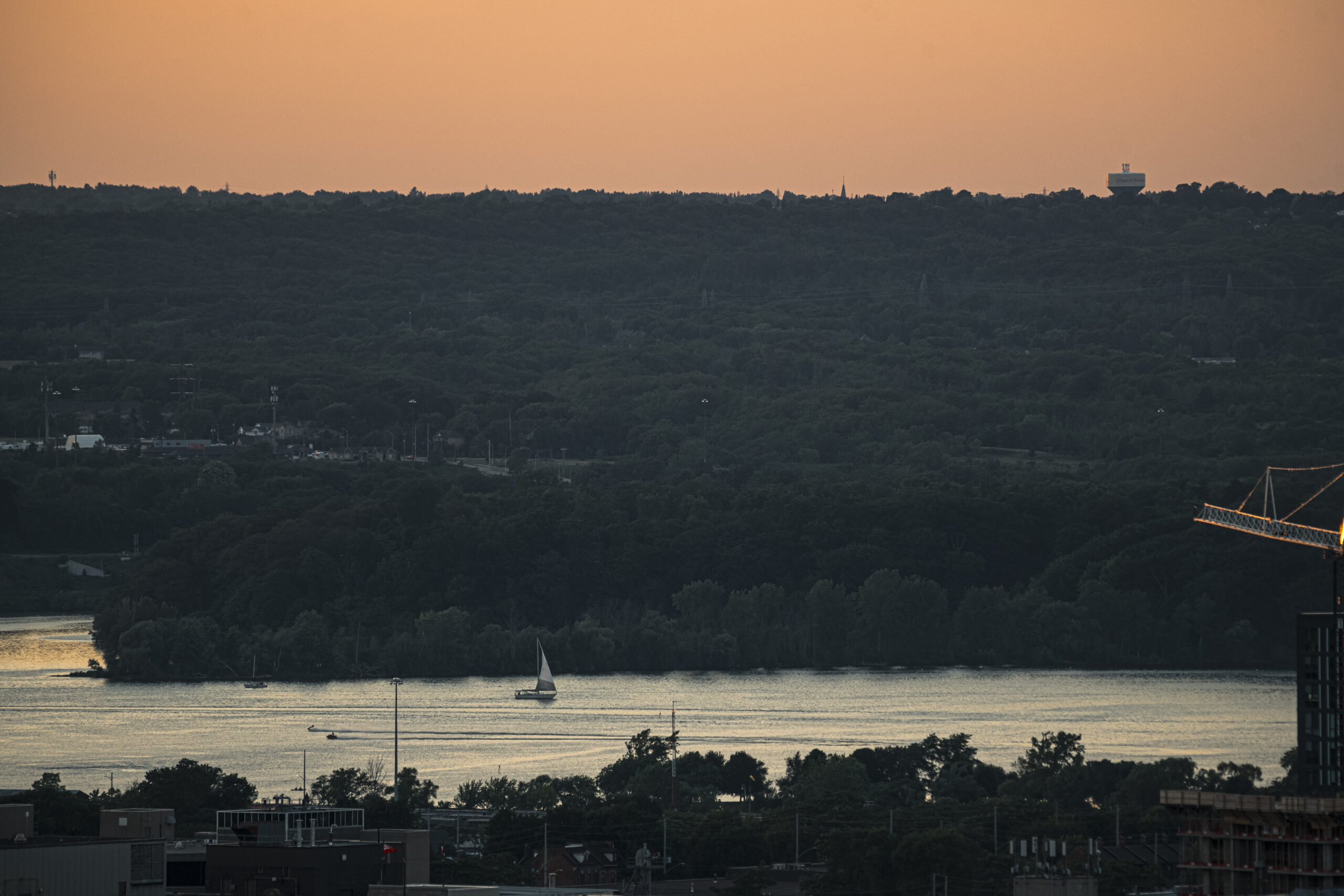 The Niagara escarpment as seen from Hamilton, Ont.