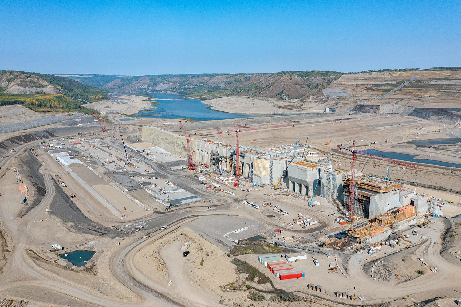 Site C dam construction