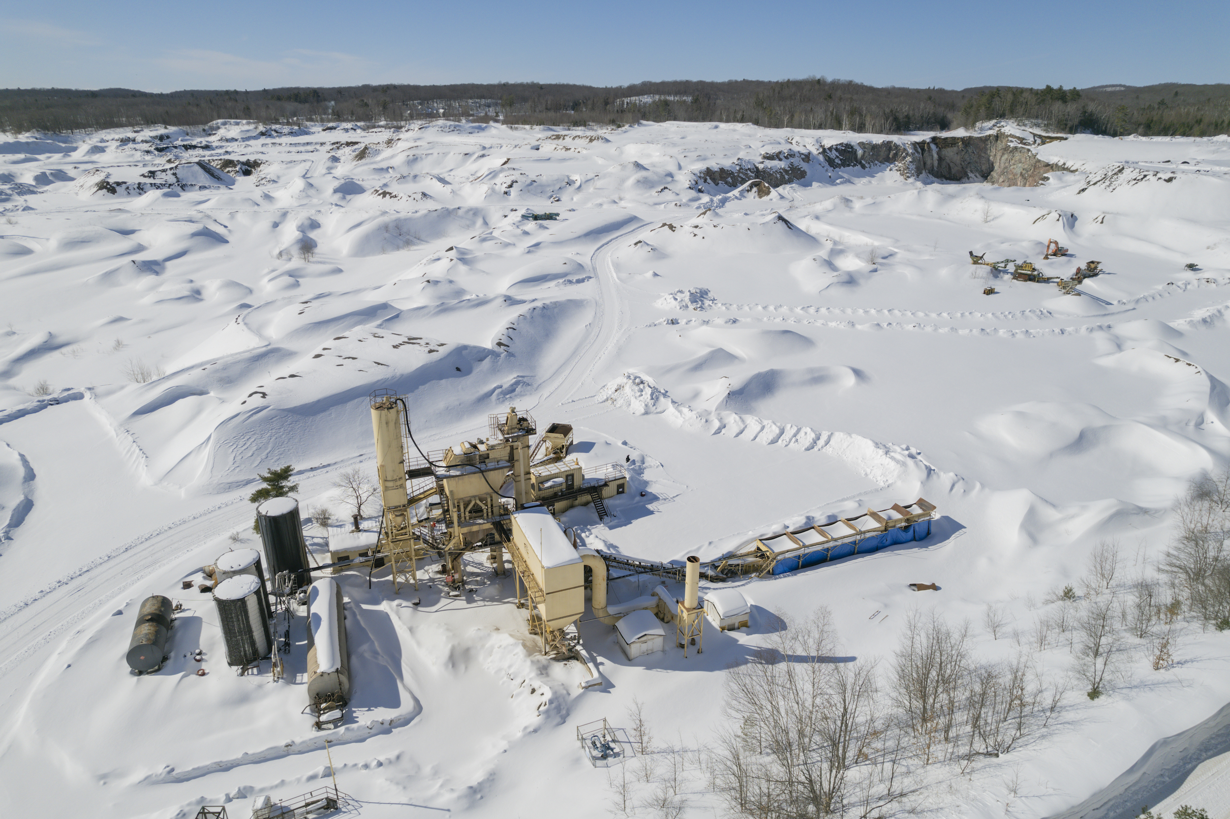 Resource extraction on the Robinson Huron Treaty area continues to this day, such as at this gravel quarry.