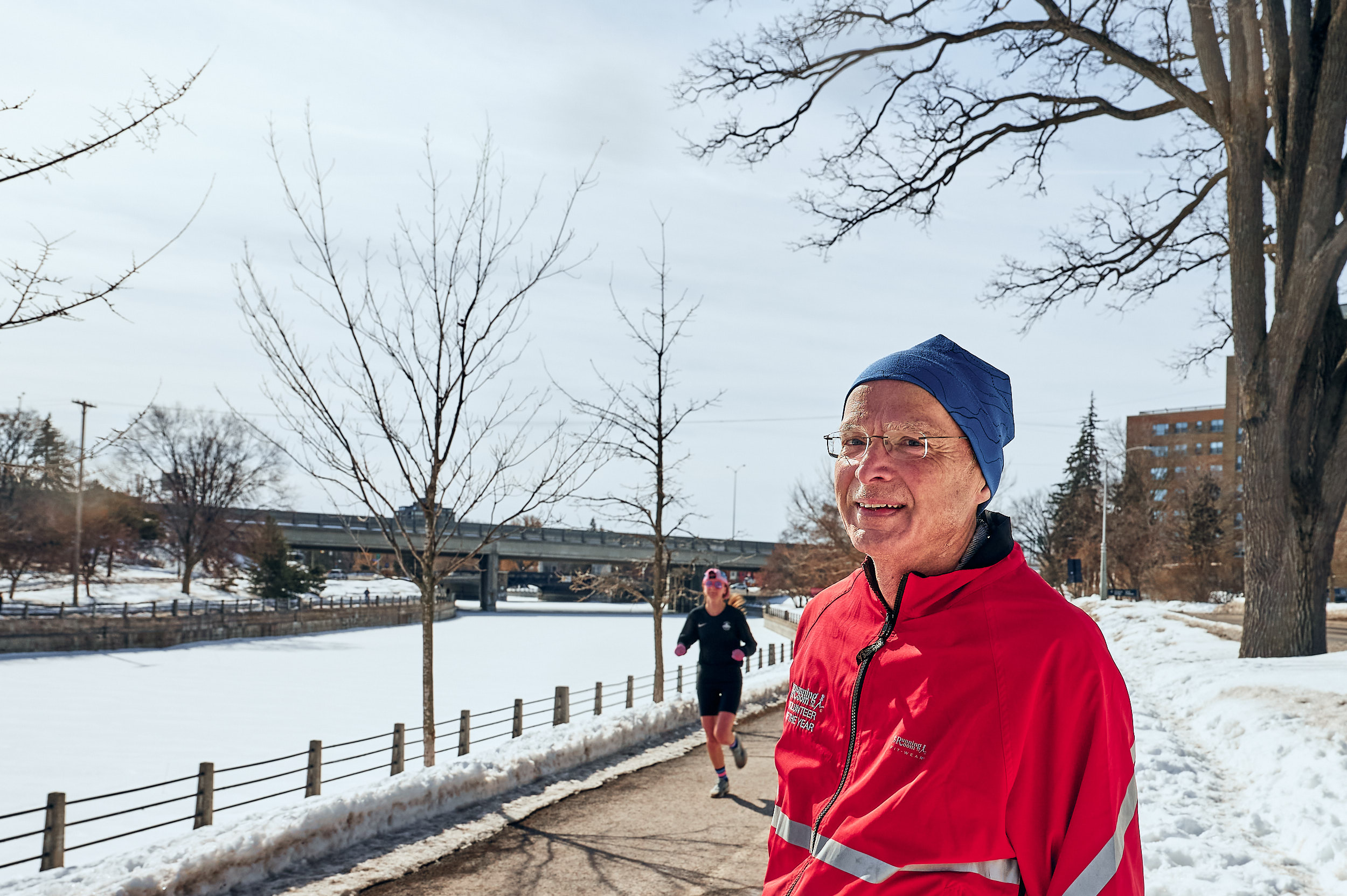Ian Hunter runs along the Rideau Canal, and missed the sounds of skating crowds this winter.