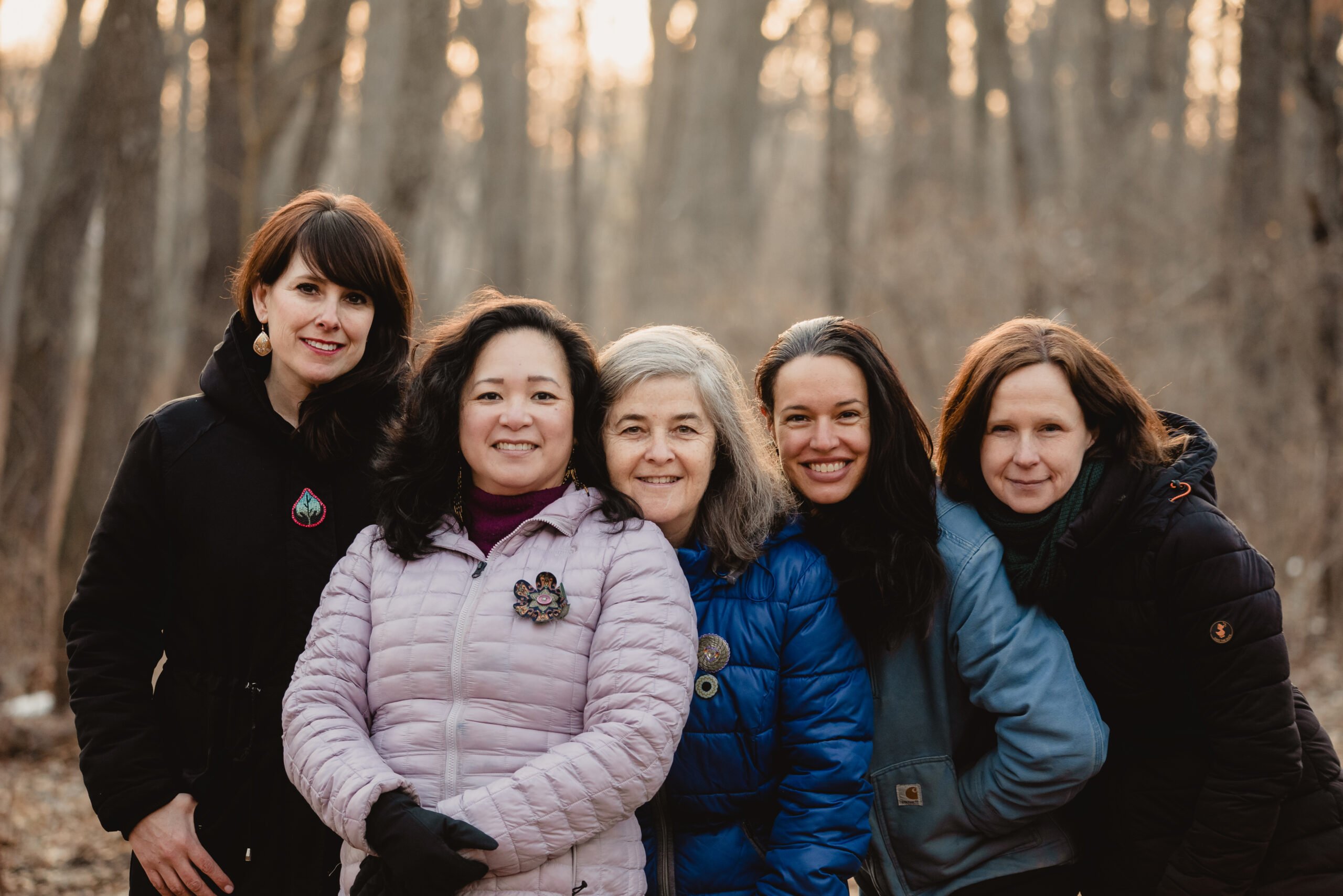 Ojibway National Urban Park: five women, described as "a staunchness of aunties," pose for a photo. 