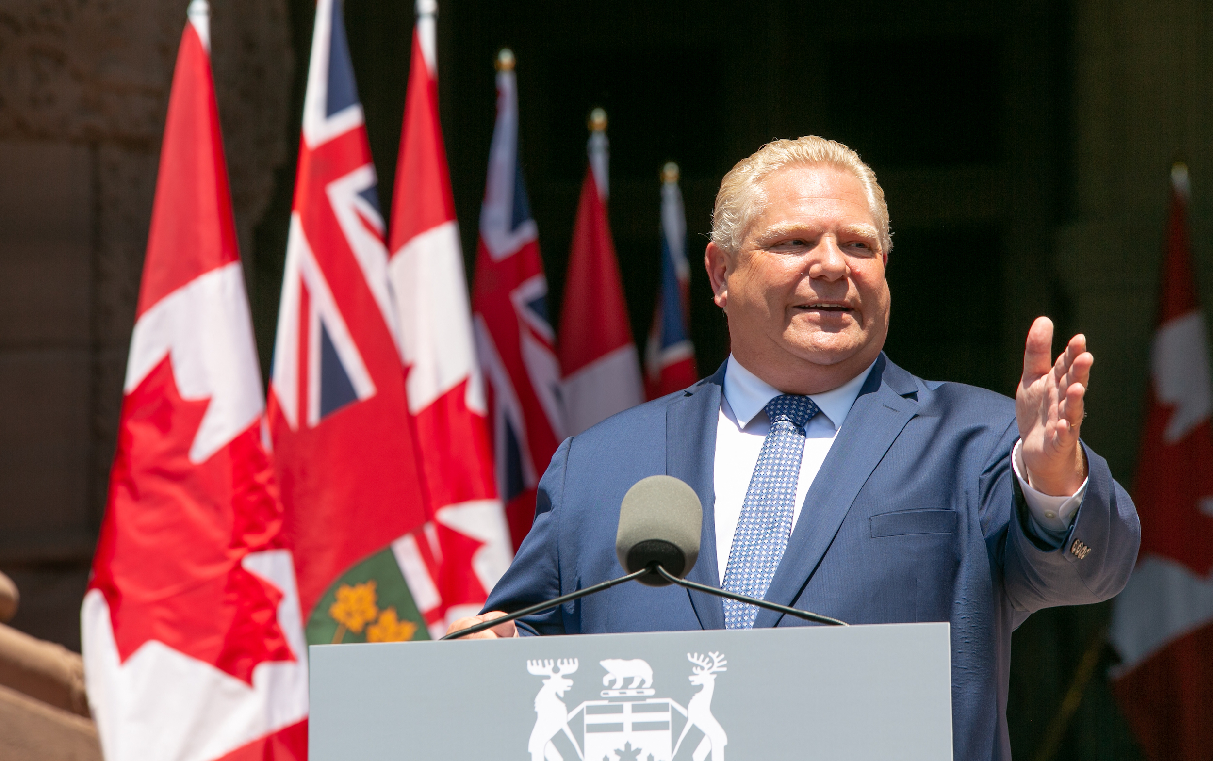 Doug Ford at his 2018 swearing in ceremony. Last November, the premier broke a promise he made on the campaign trail, and opened parts of the protected Greenbelt to development.