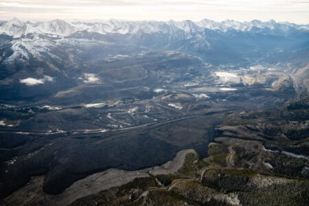 Aerial view of Elk Valley