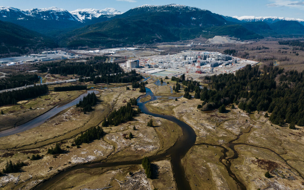 LNG Canada and the Kitimat River estuary