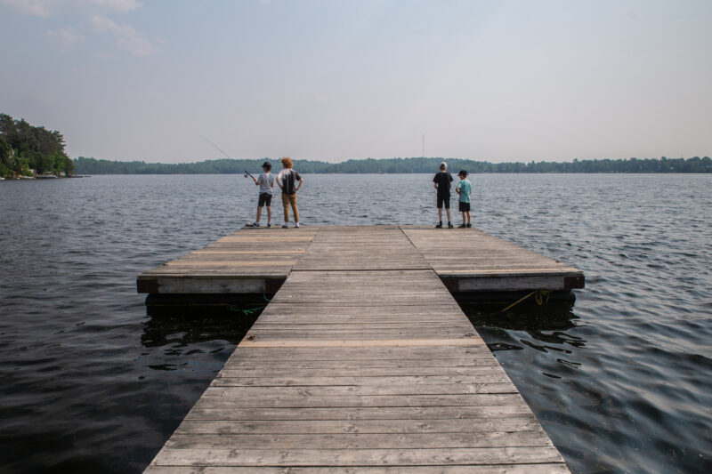 Kids fish for rock bass, pike and muskie in Trout Lake, near North Bay. The lake and other Nipissing District waterways are contaminated with per- and polyfluoroalkyl substances, or PFAS, from a foam that was used to train firefighters by the Department of National Defence. Under existing legislation, a new plastics factory using PFAS opening up near the city is not required to do an environmental assessment.