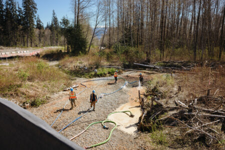 Coastal GasLink construction site in Kitimat, B.C.