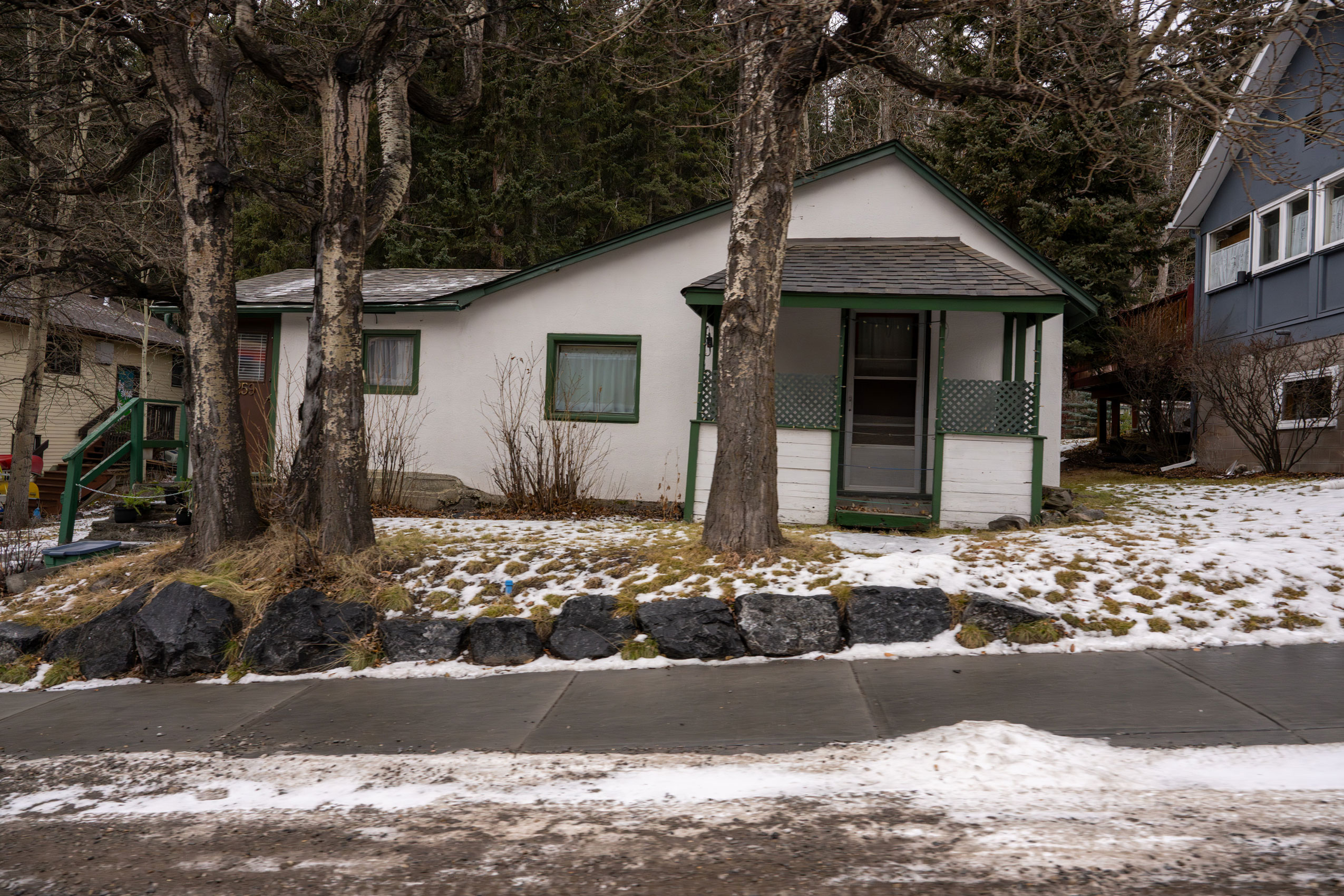 A smaller, older home in Canmore from a time before mansions