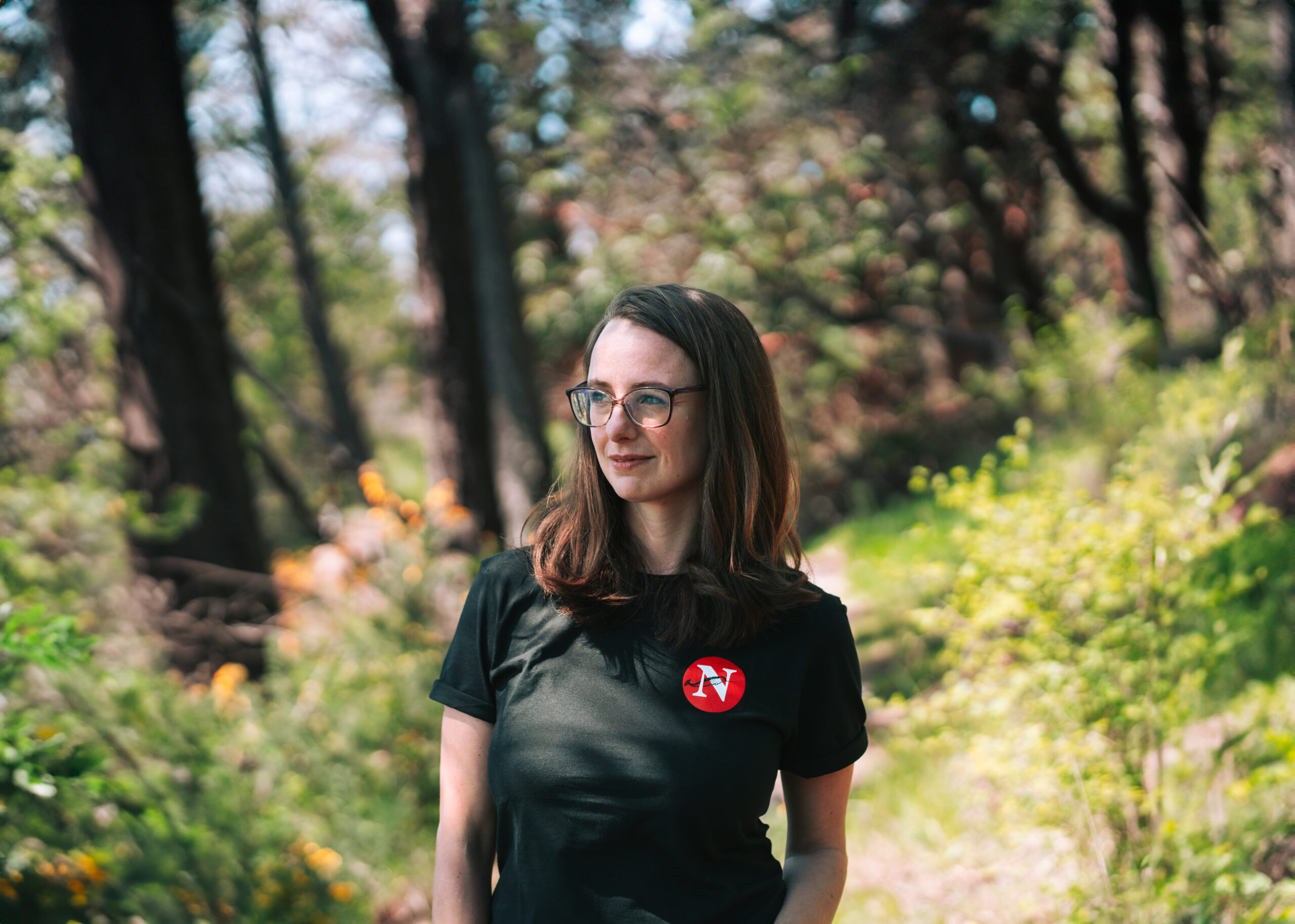 Jacqueline Ronson, The Narwhal's assistant editor, looks off into the distance
