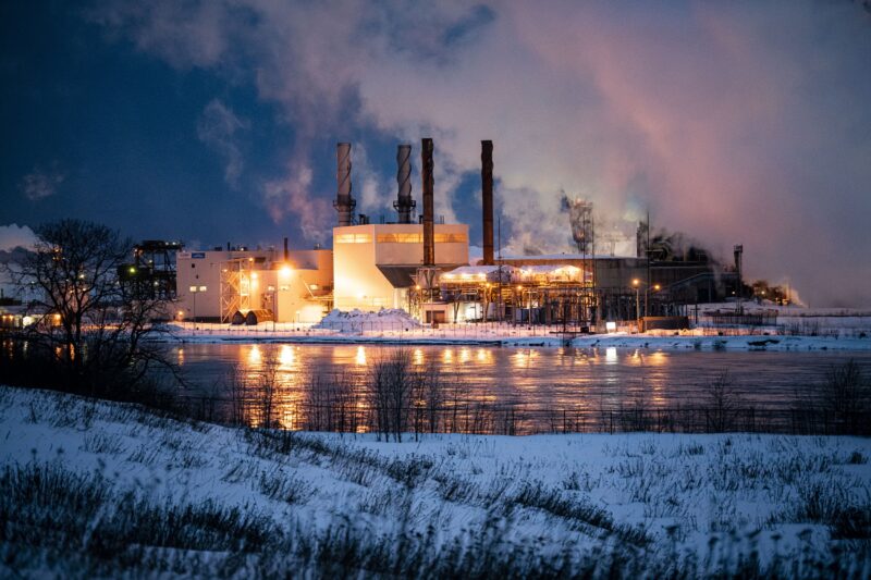 The Algoma steel plant photographed from across the St. Mary's river in Sault Ste. Marie, Ont. The plant has a site-specific exemption from the province's air pollution rules.