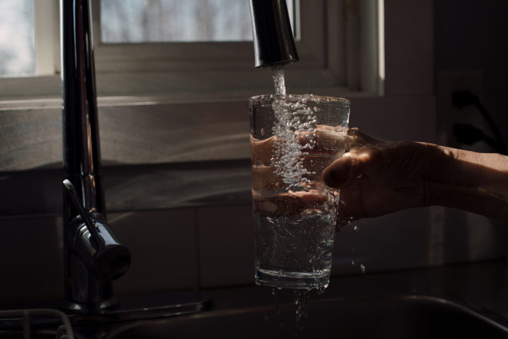 Water from a tap in Fort Chipewyan, Alberta.