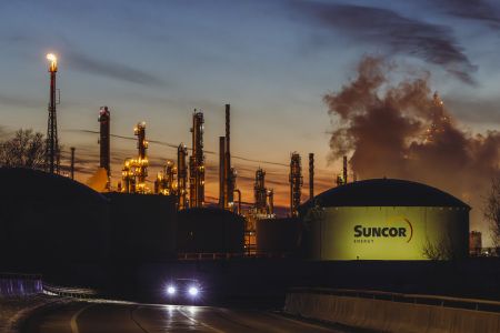 Smoke billows over the Suncor oil refinery in Sarnia, Ont.:Chemical Valley