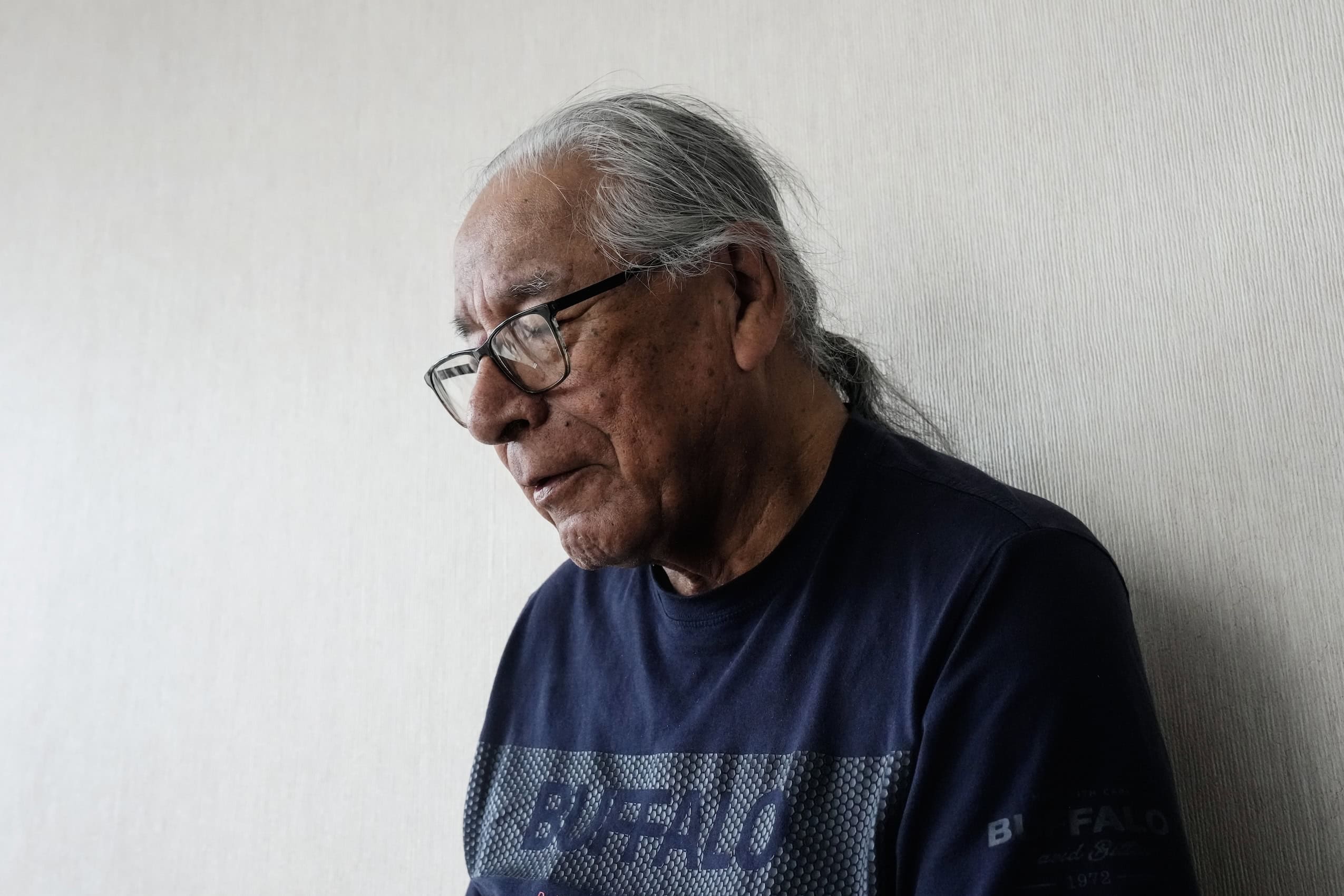 A portrait of Whitesand First Nation Chief Lawrence Wanakamik.