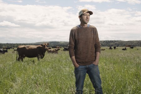 Assar Grinde, a local cattle rancher and head of the Blindman River Watershed Society, near Rimbey, Alberta on Sunday, July 5, 2026.
