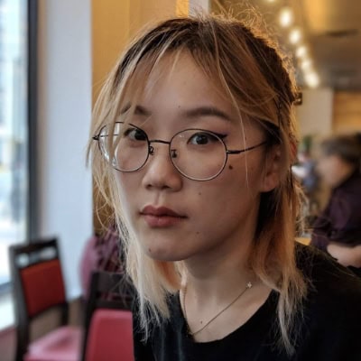 A head shot of Susan Kao, a designer and illustrator in Toronto.