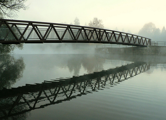 A footbridge in Guelph