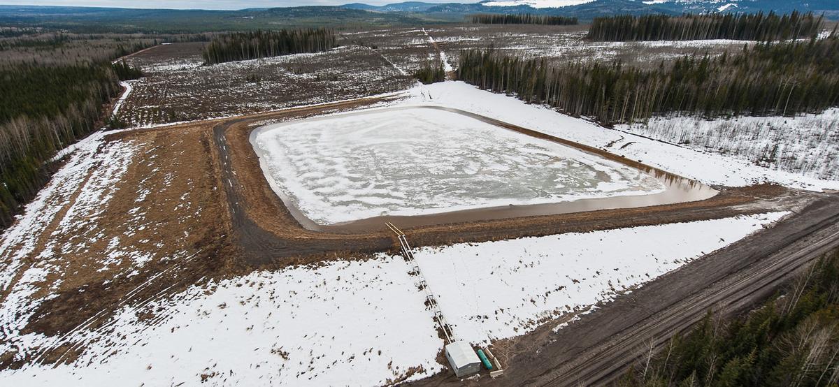 Fracking dam